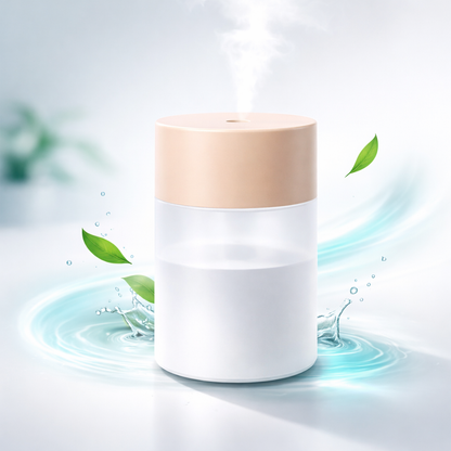 Nawilżacz powietrza ultradźwiękowy USB - cichy dyfuzor aromaterapii LED | wysyłka z Polski