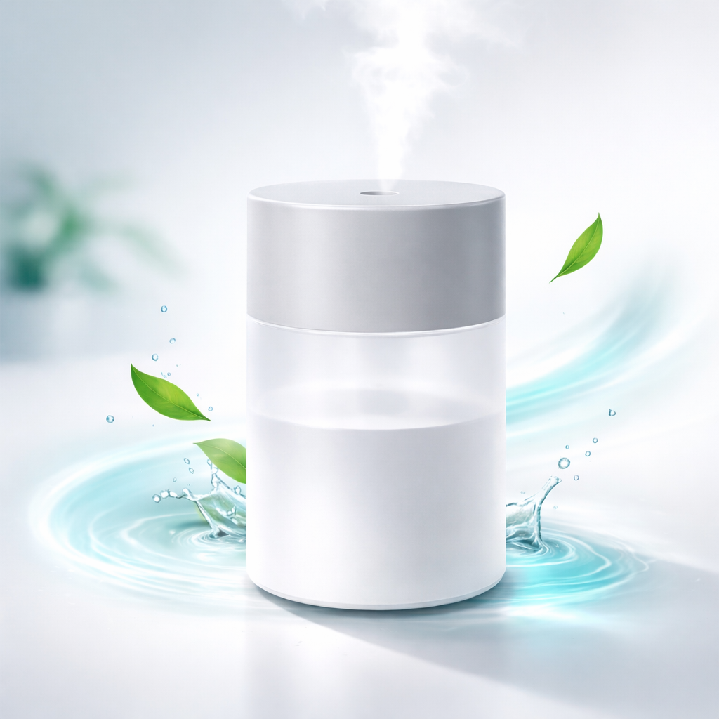 Nawilżacz powietrza ultradźwiękowy USB - cichy dyfuzor aromaterapii LED | wysyłka z Polski