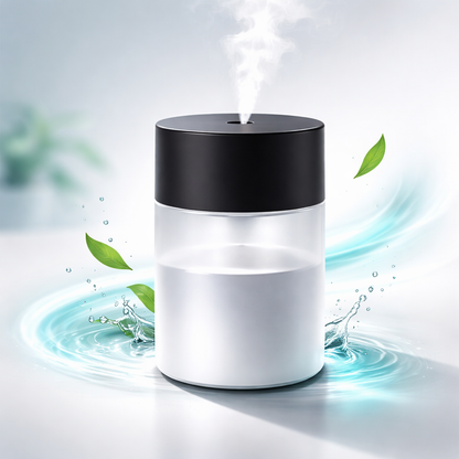 Nawilżacz powietrza ultradźwiękowy USB - cichy dyfuzor aromaterapii LED | wysyłka z Polski